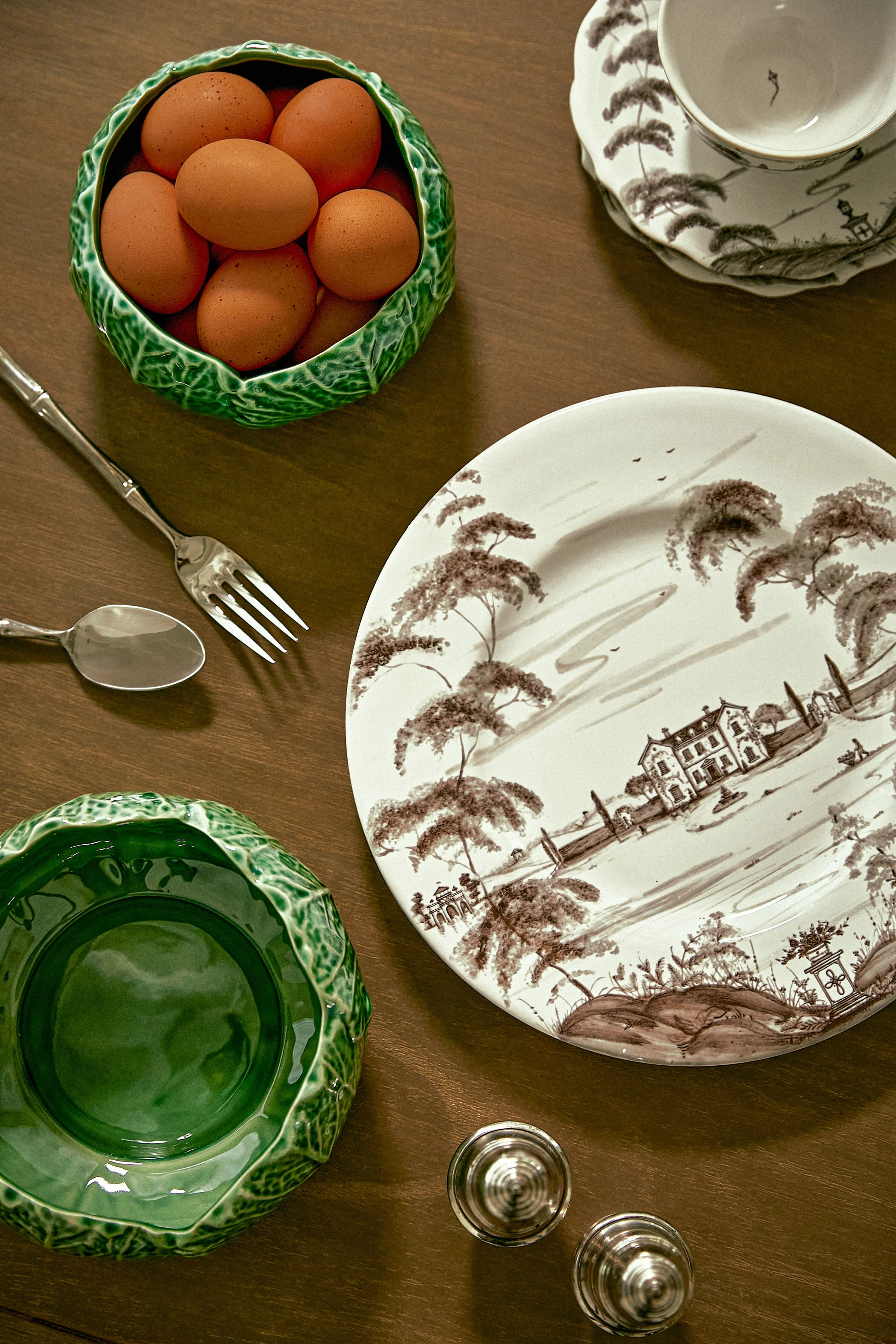 Set of 3 Cabbage Leaf Bowls - Image 2