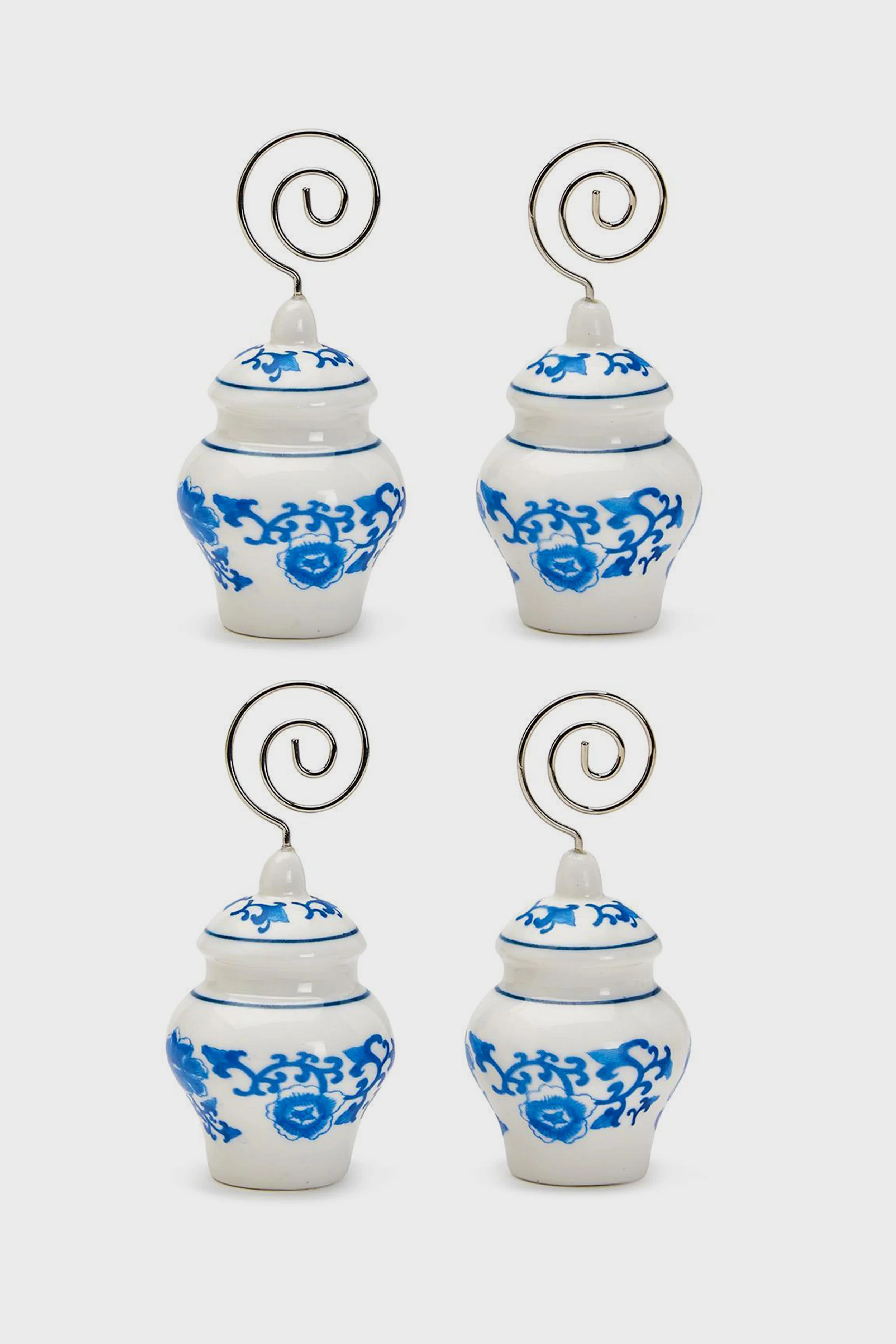 Set of 4 Ginger Jar Placecard Holders in Gift Box - Image 2
