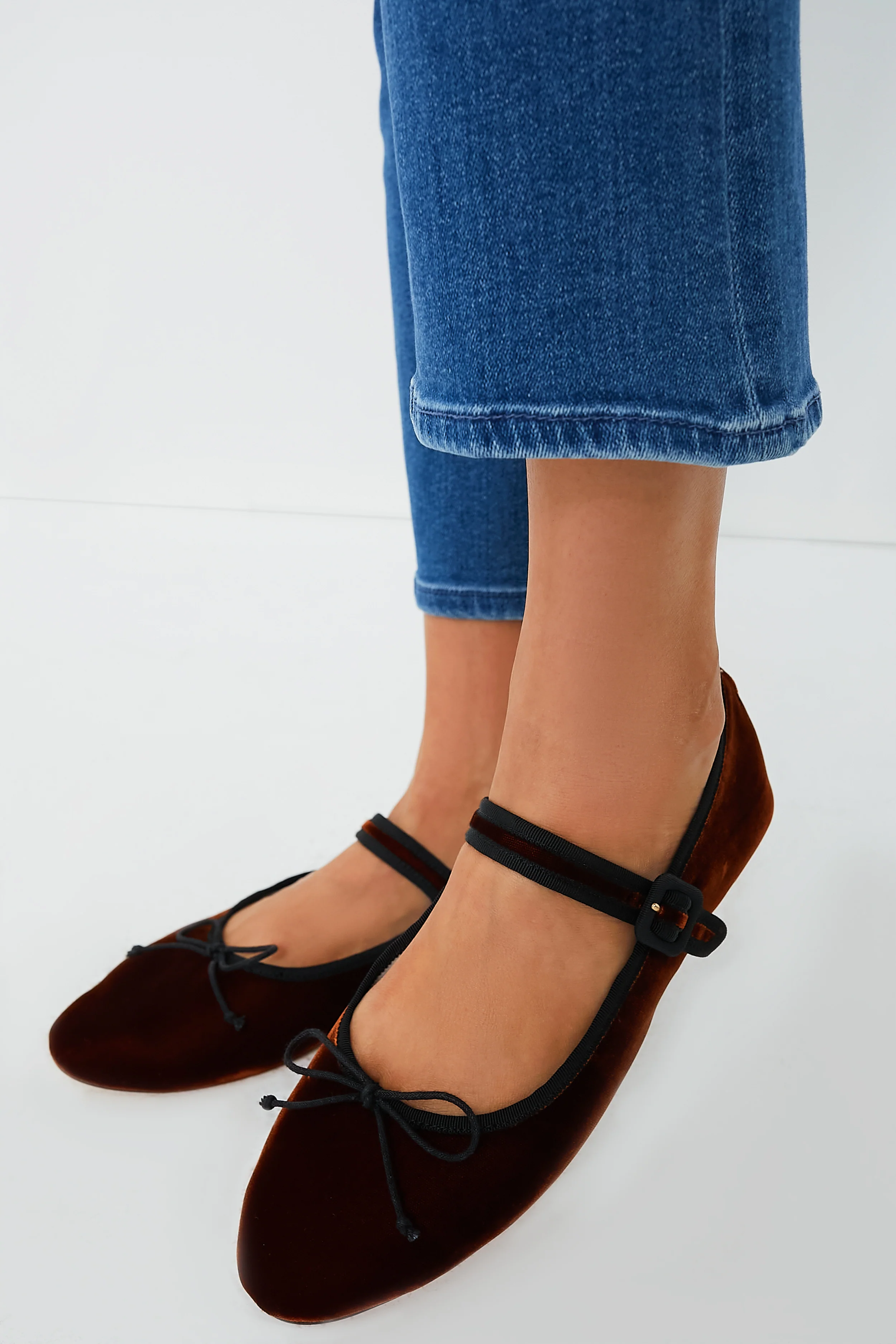 Sienna Velvet Chiara Mary Jane Flats - Image 3