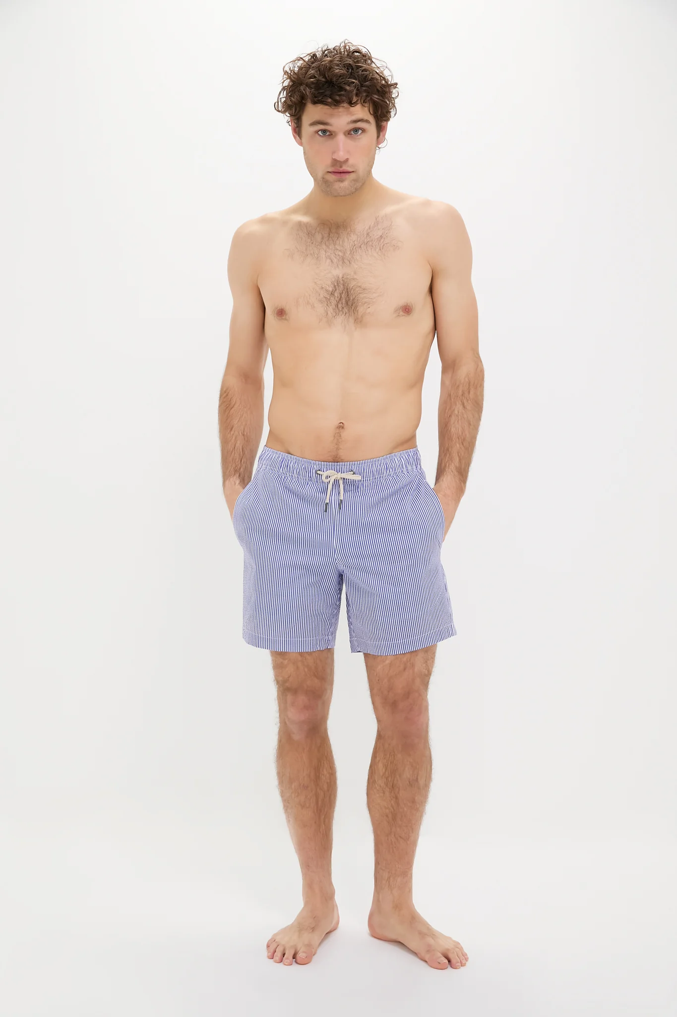 Sky Blue Seersucker Bayberry Trunks - Image 4