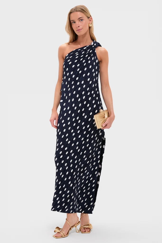 Small Dot Deep Lake Terre Dress - Image 3