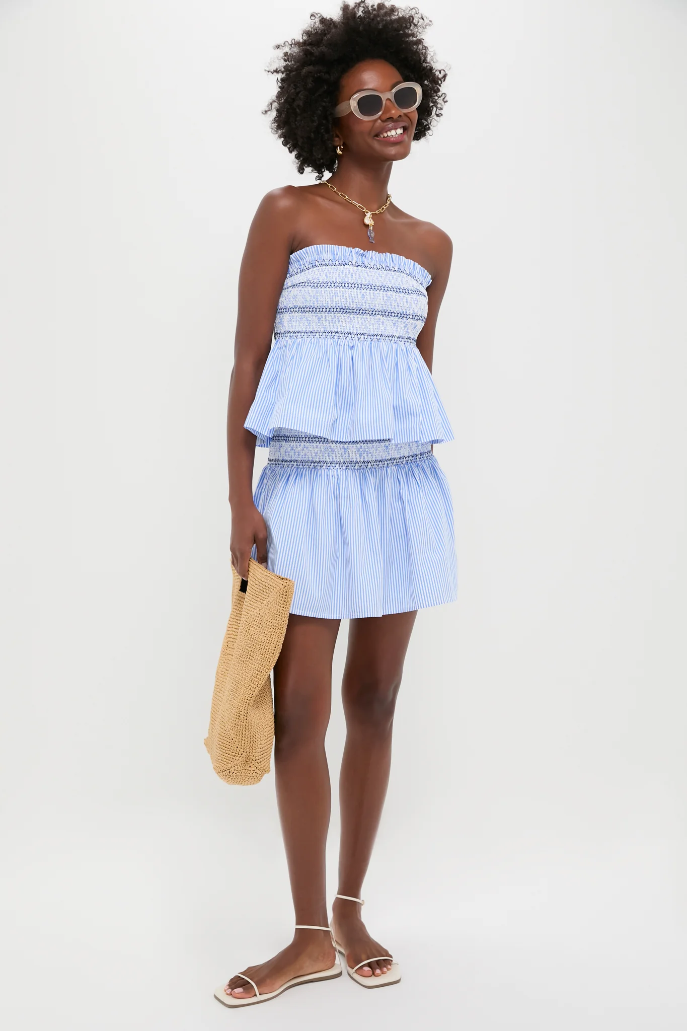 Smocked Seersucker Palerma Skirt - Image 2