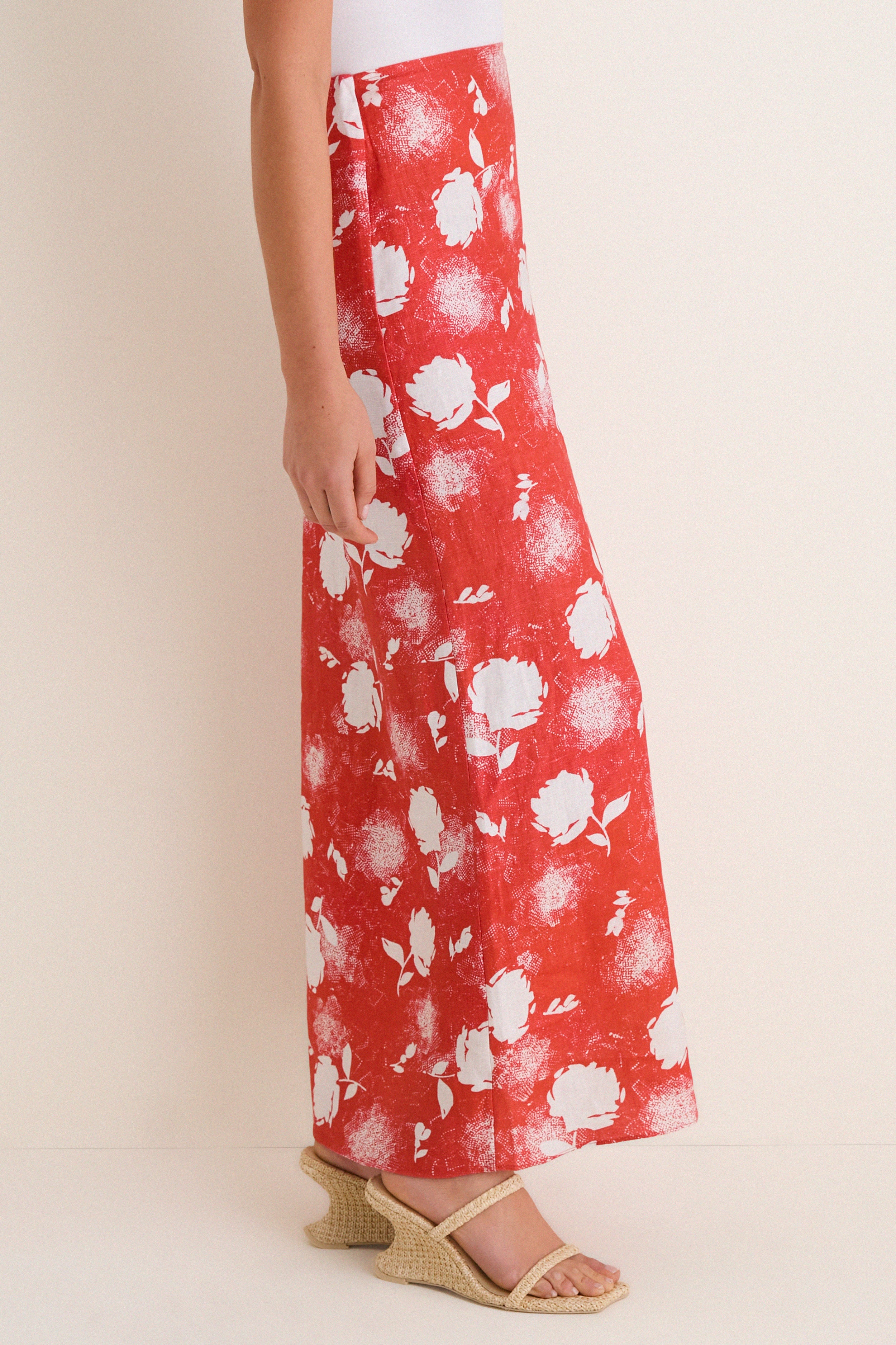 Sunrose Rosso Martina Maxi Skirt - Image 3