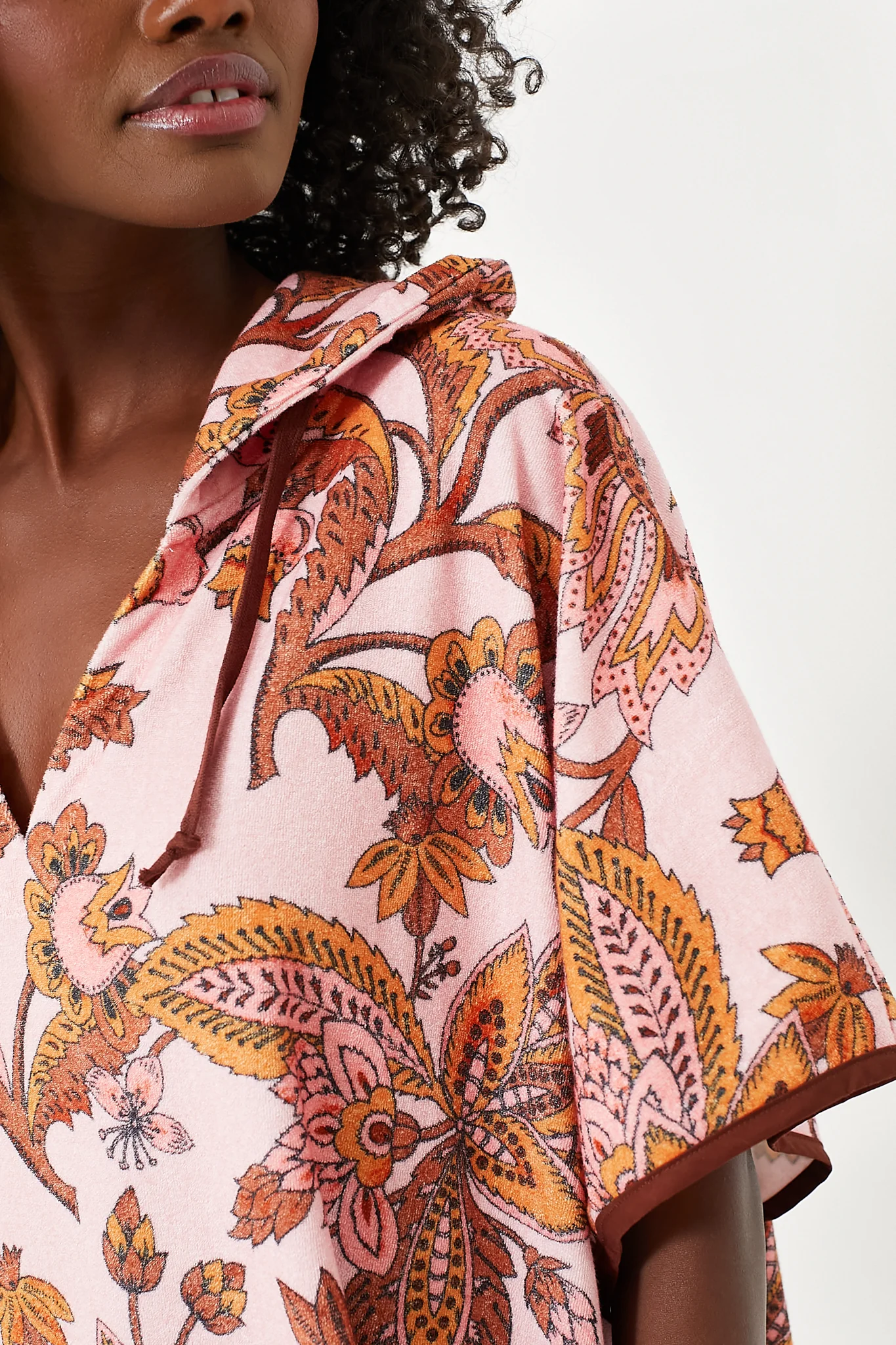 Sunset Chintz Terrycloth Coverup - Image 5