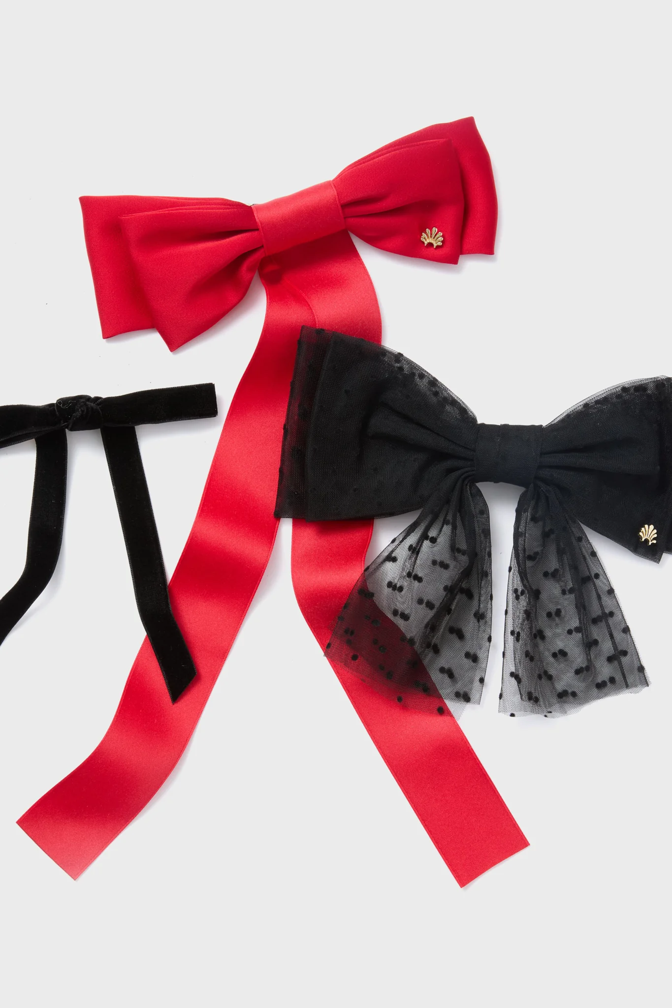 Swiss Dot Sheer Bow Barrette - Image 3