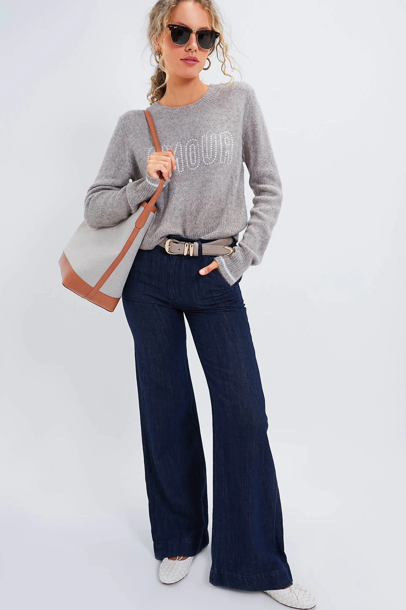 Taupe Croc-Embossed Western Belt - Image 4