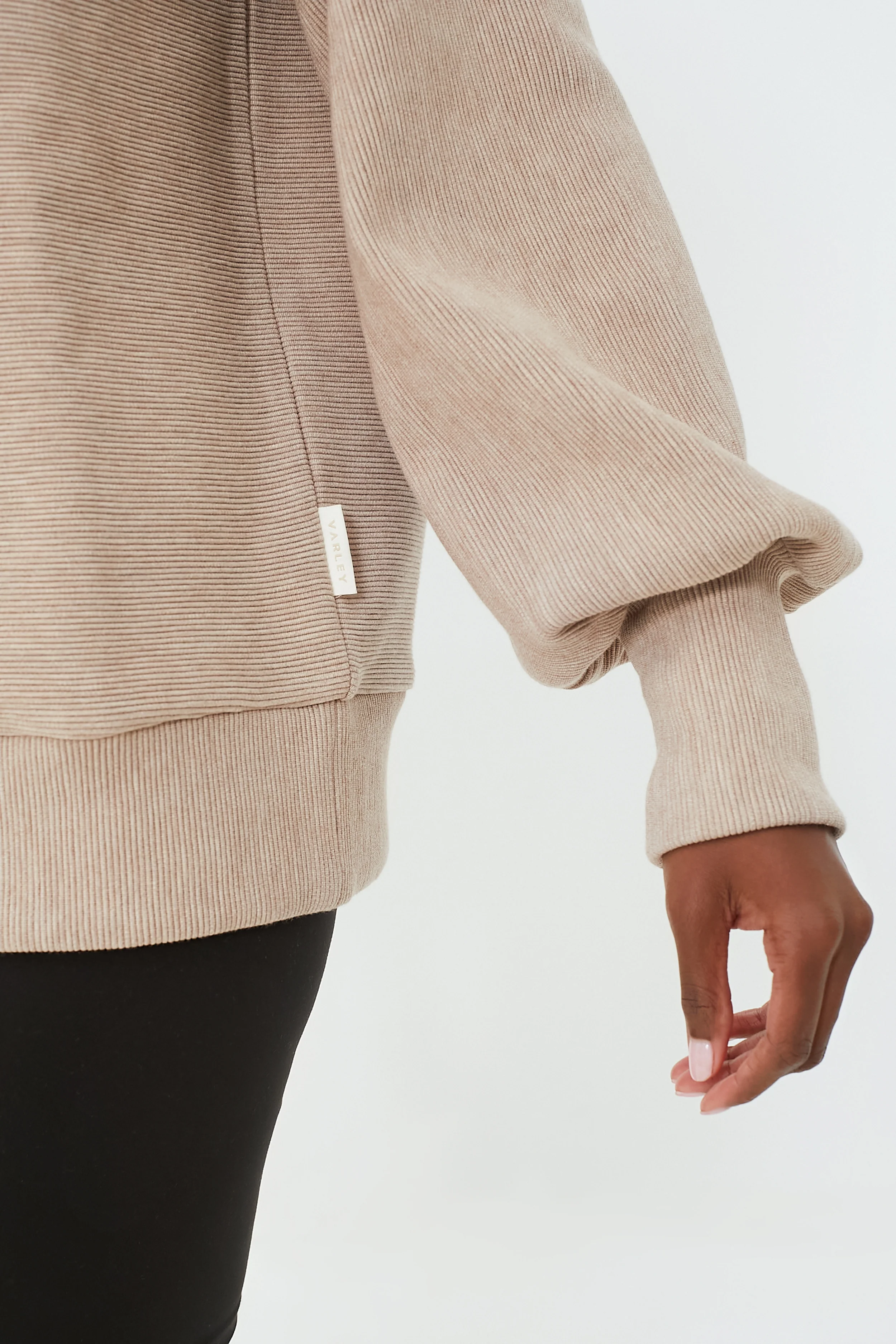 Taupe Marl Vine Half Zip - Image 5