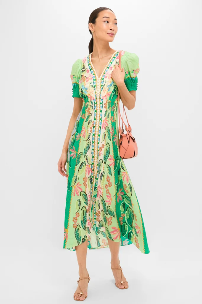 Terrazzo Jade Lea Long Midi Dress - Image 3