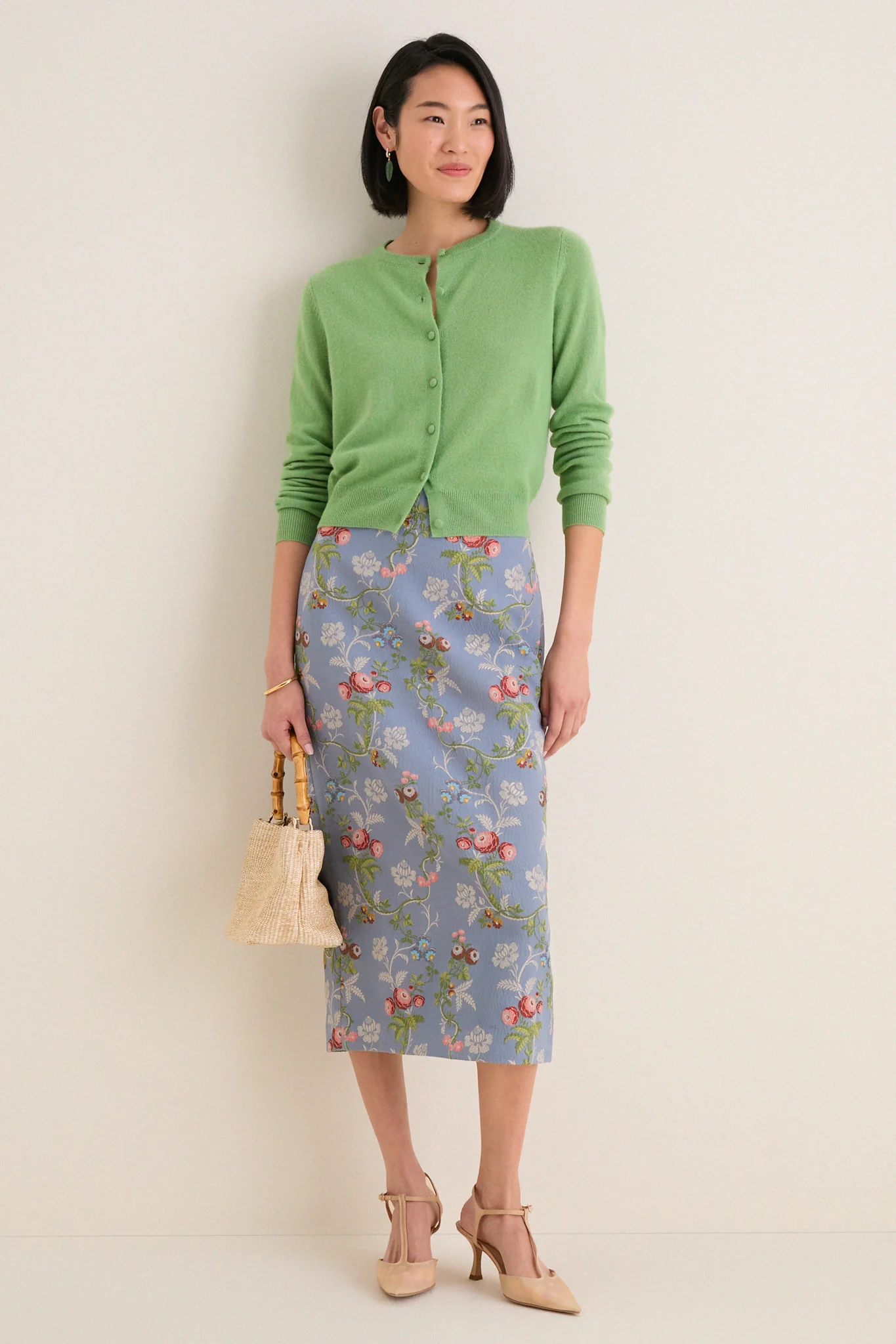 Trellis Bloom Jacquard Ellington Skirt - Image 2