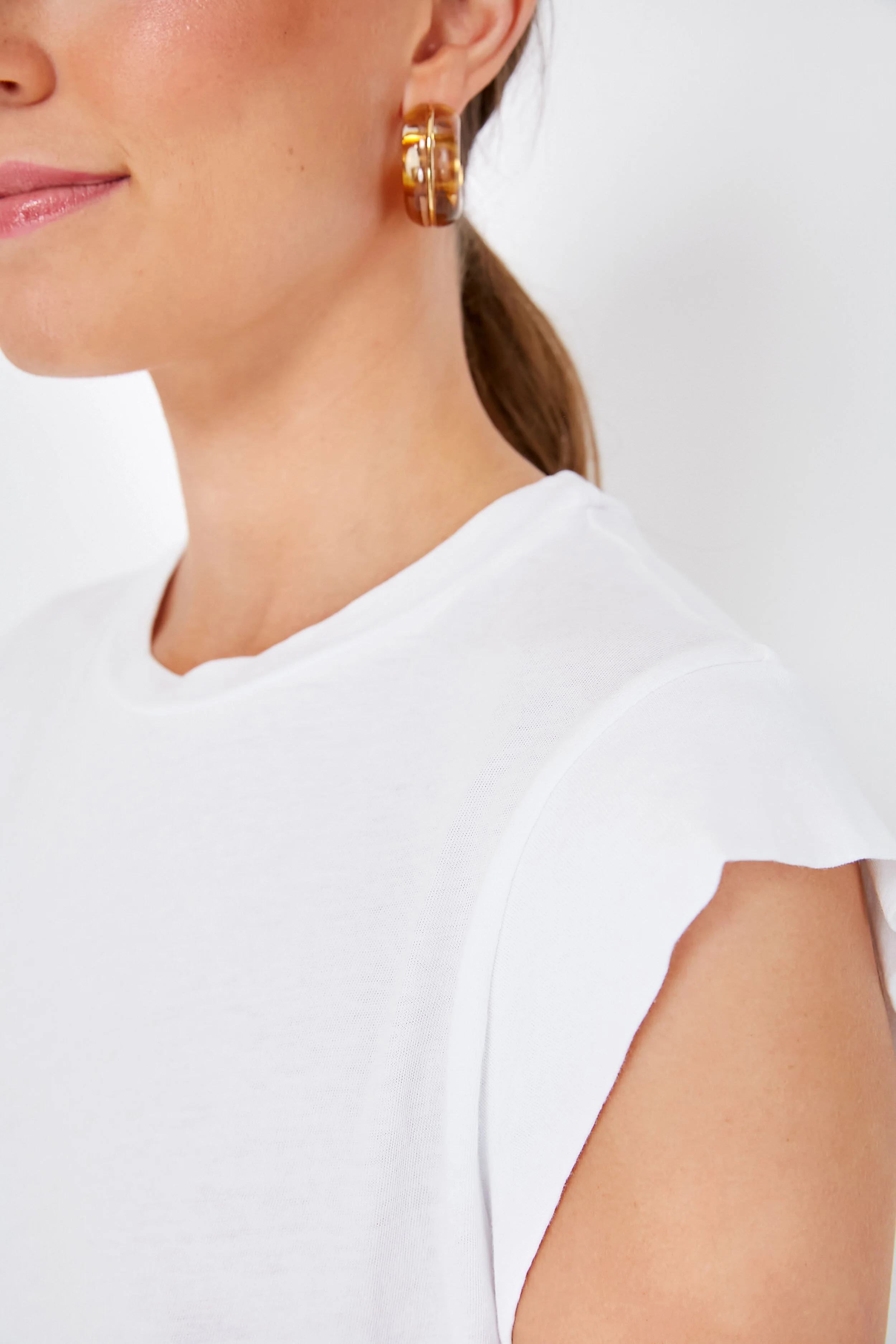 True White The Peak Shoulder Tee - Image 5