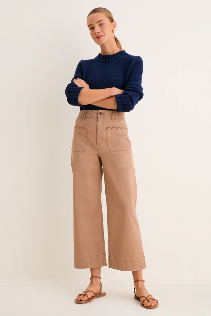 Truffle Brown Chino Wide Leg Davis Pants - Image 6
