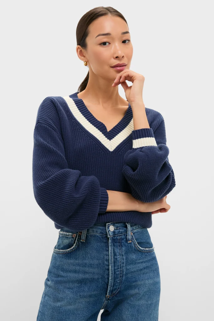 Washed Navy Ashe Sweater - Image 2