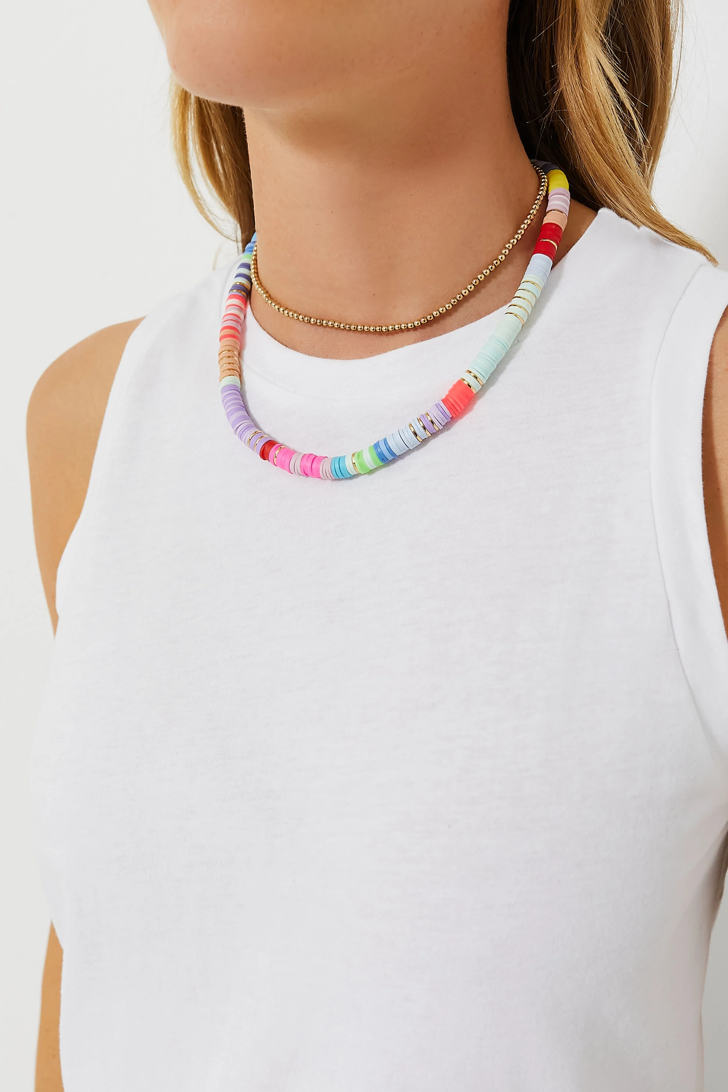 White Anthos Cotton Tank - Image 5