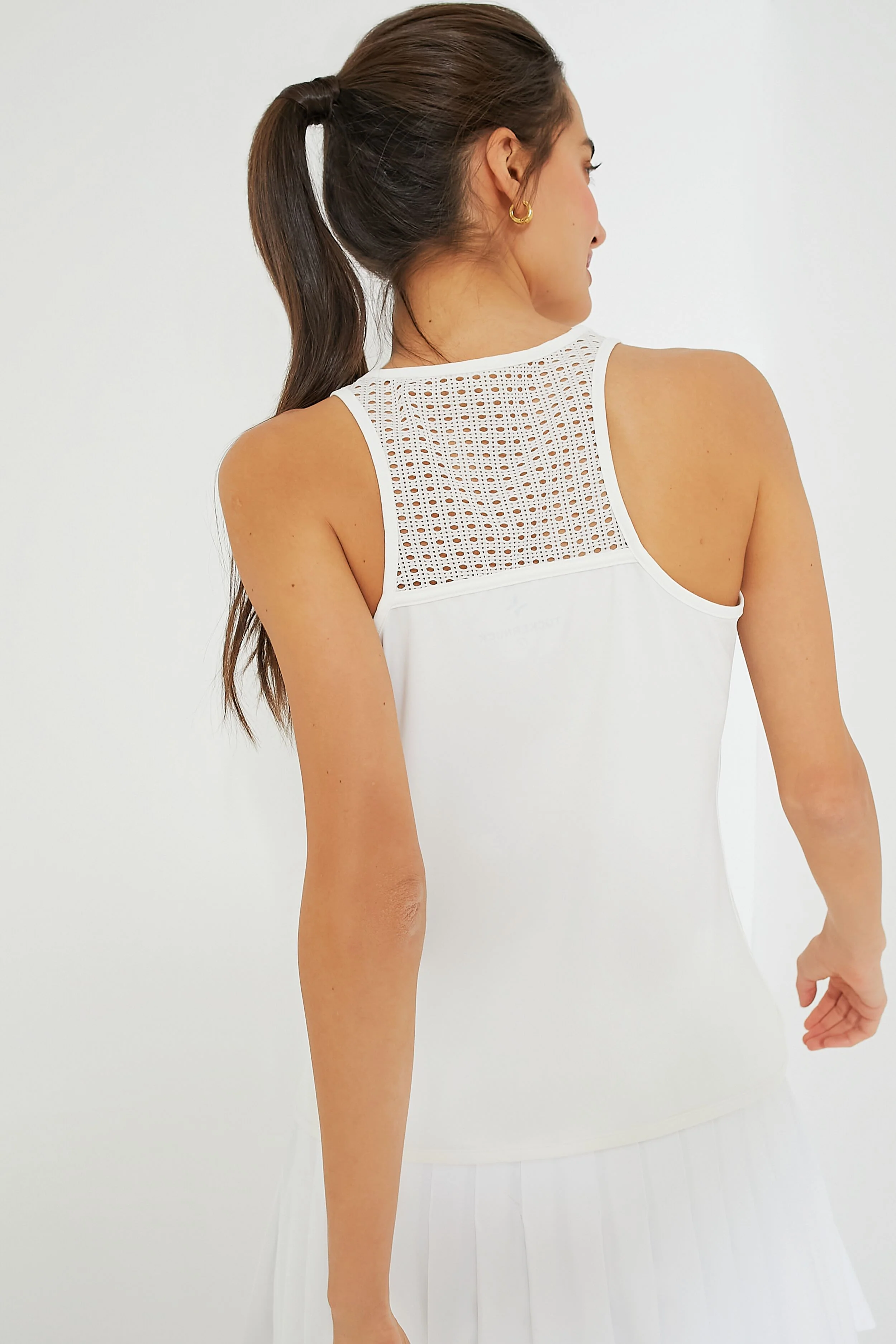 White Cane Performance Jersey Ellen Racerback Tank - Image 5