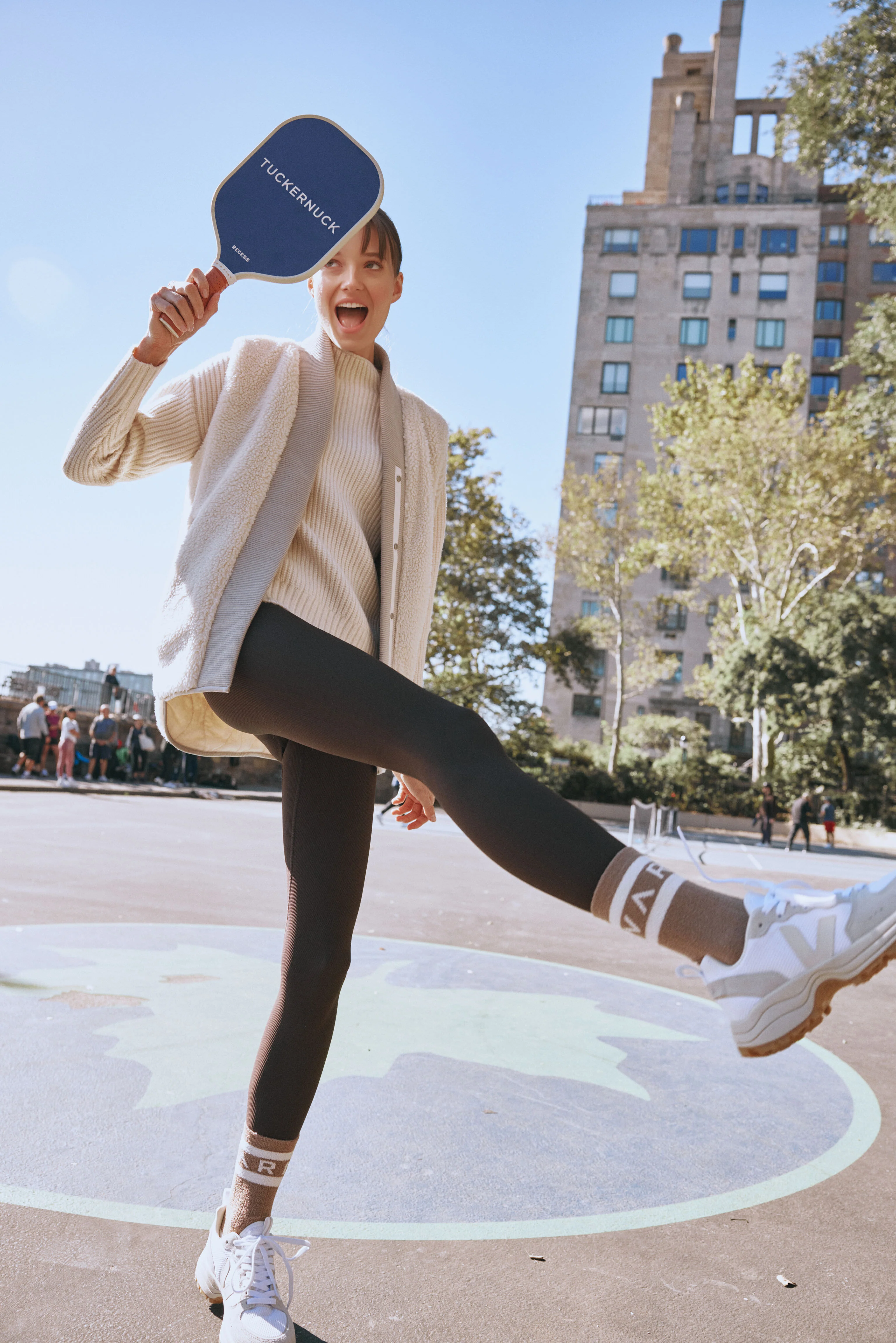 White Pierre Natural Venturi Sneakers - Image 6