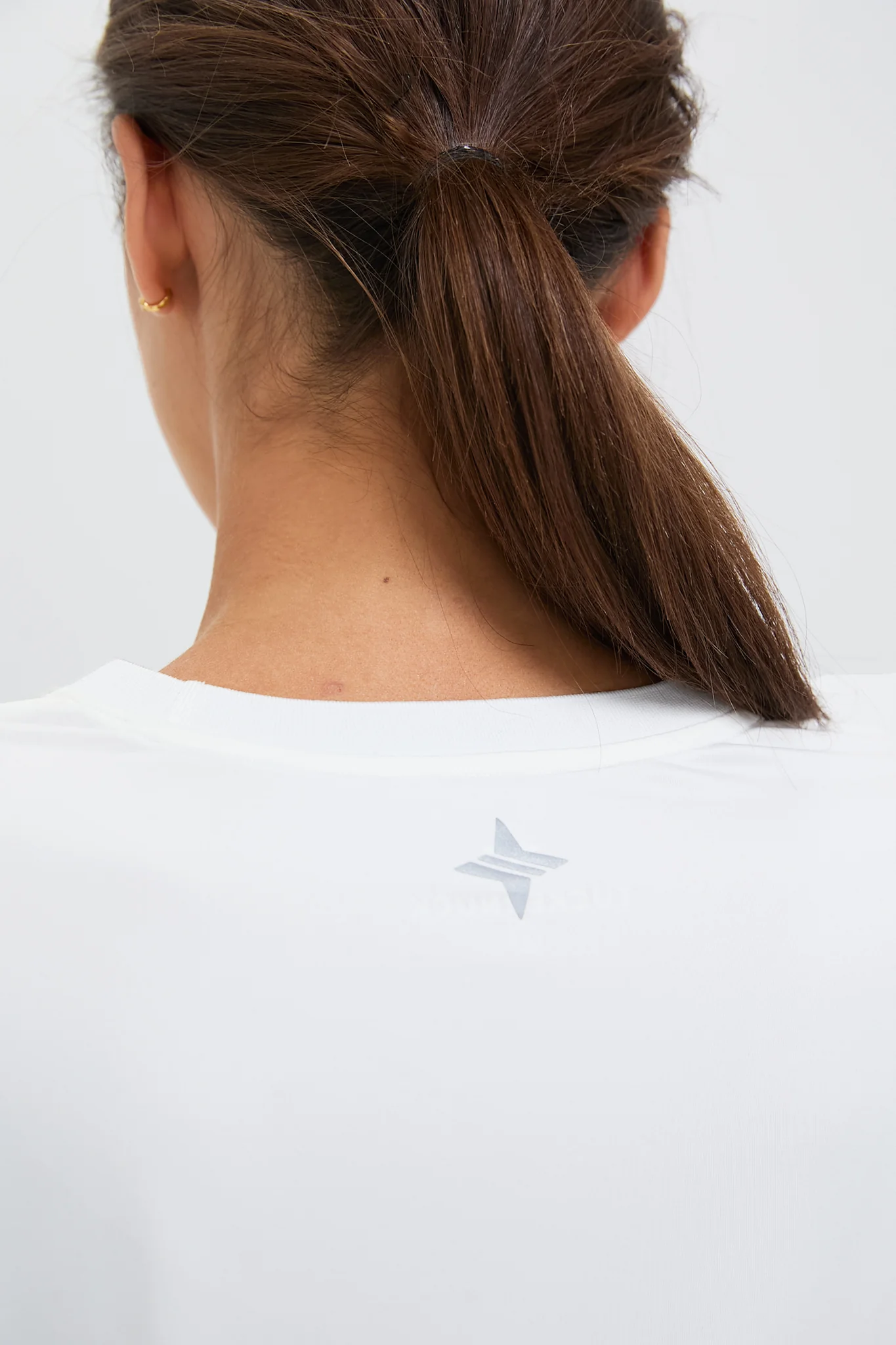 White Short Sleeve Performance Jersey Ryan Boyfriend Tee - Image 5