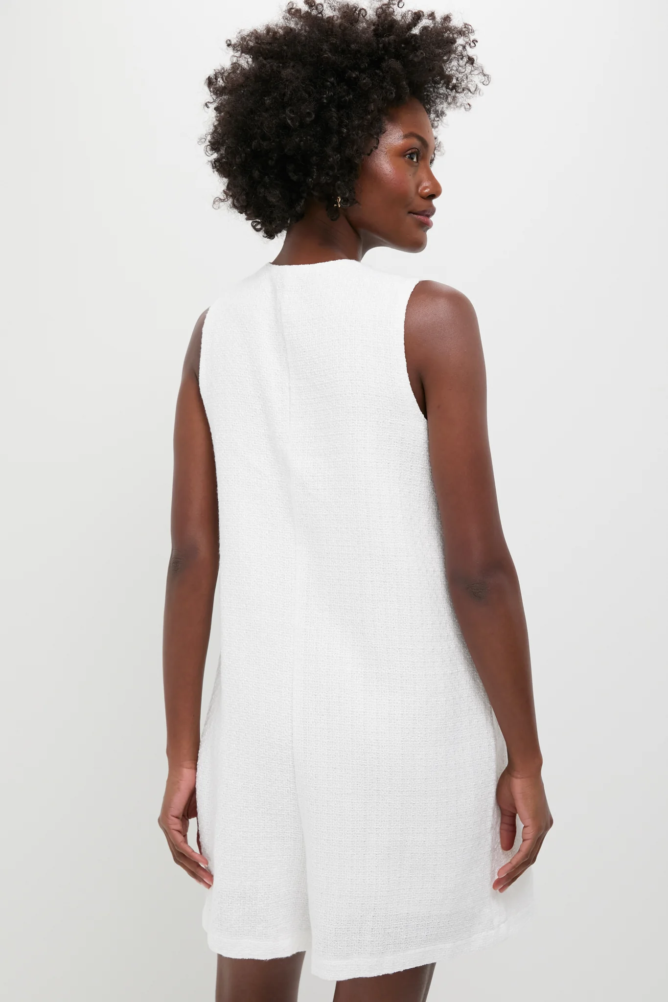 White Textured Myla Romper - Image 4