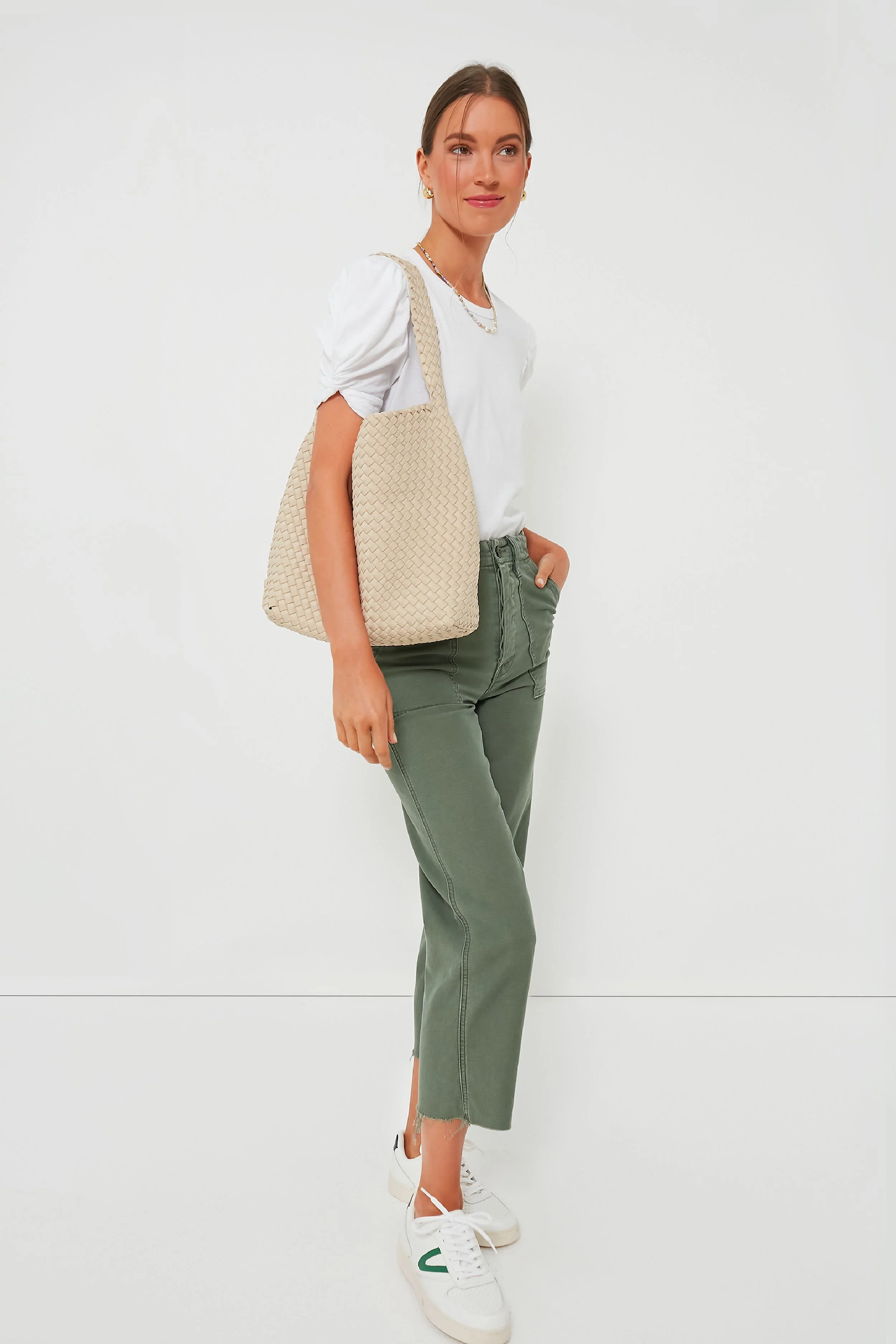 White Vesty Puff Short Sleeve Crewneck - Image 6