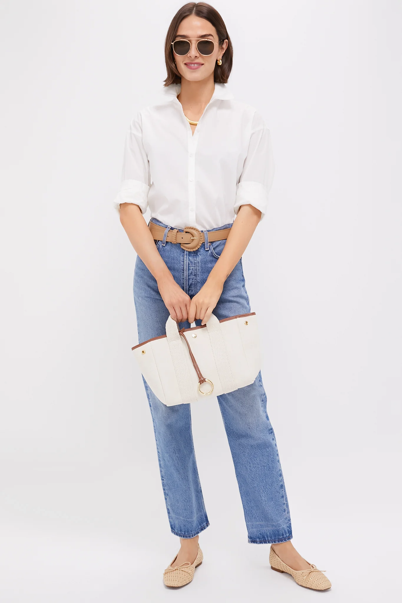 White Wexler Cotton Button Down - Image 7