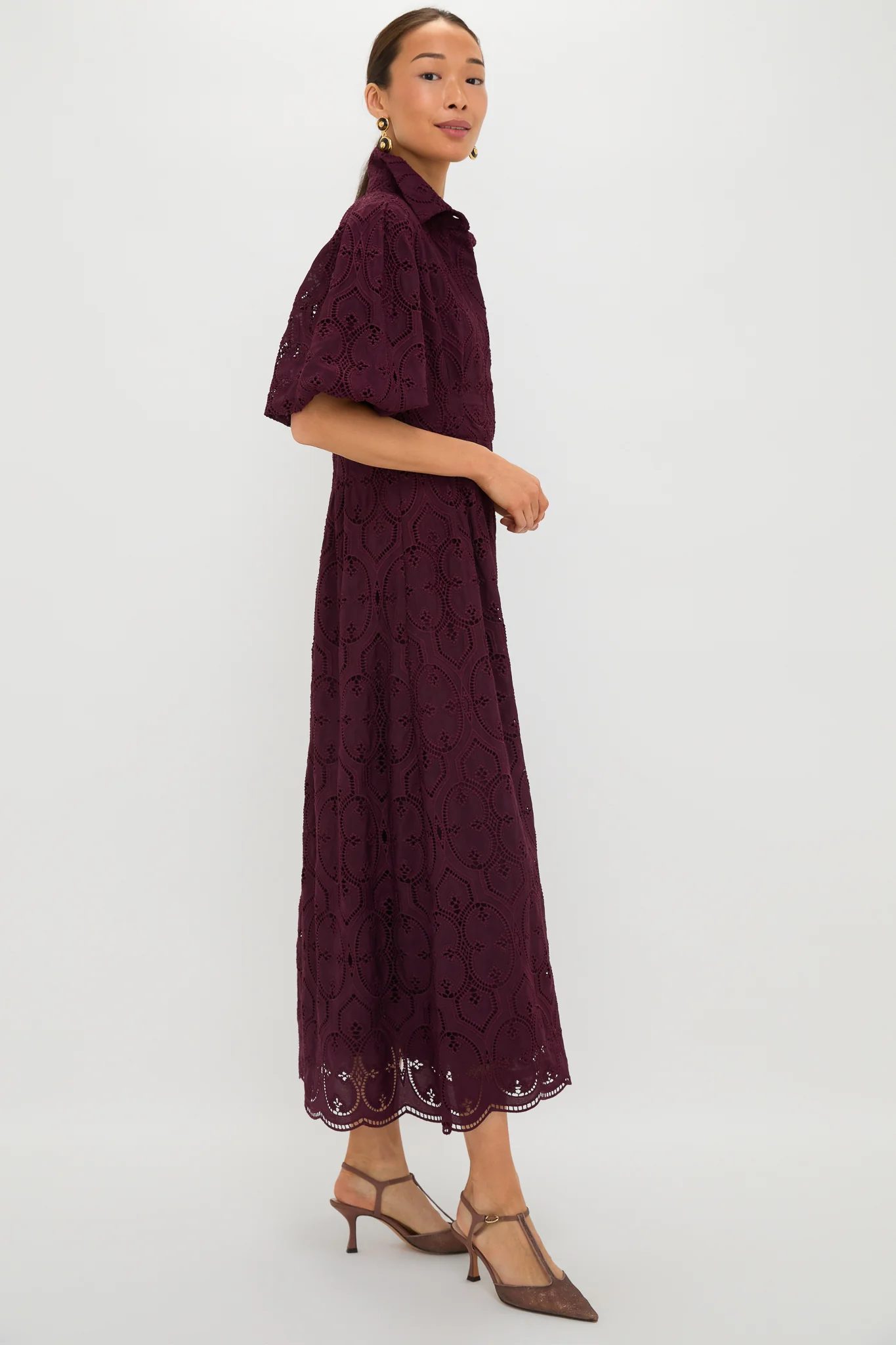 Winetasting Eyelet Delaney Dress - Image 4