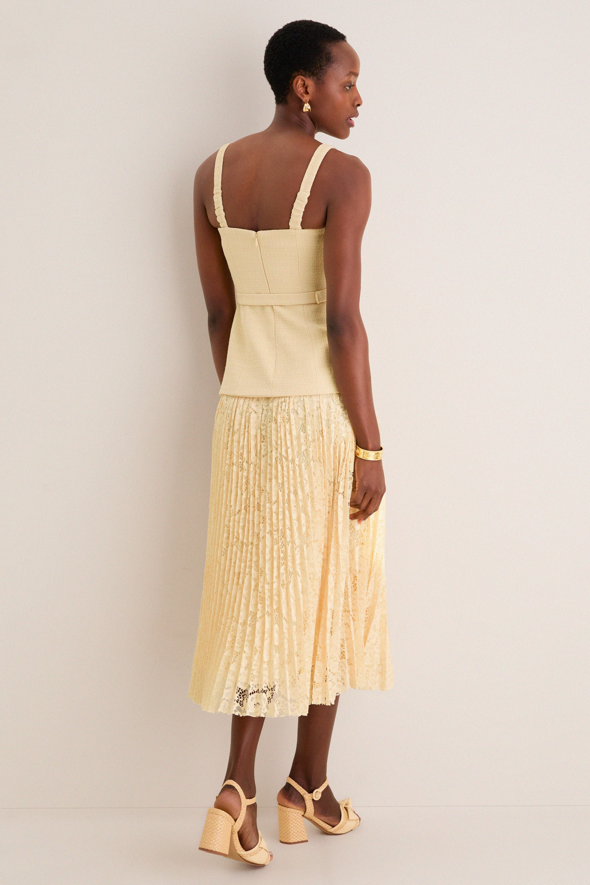 Yellow Caitlin Midi Dress - Image 4