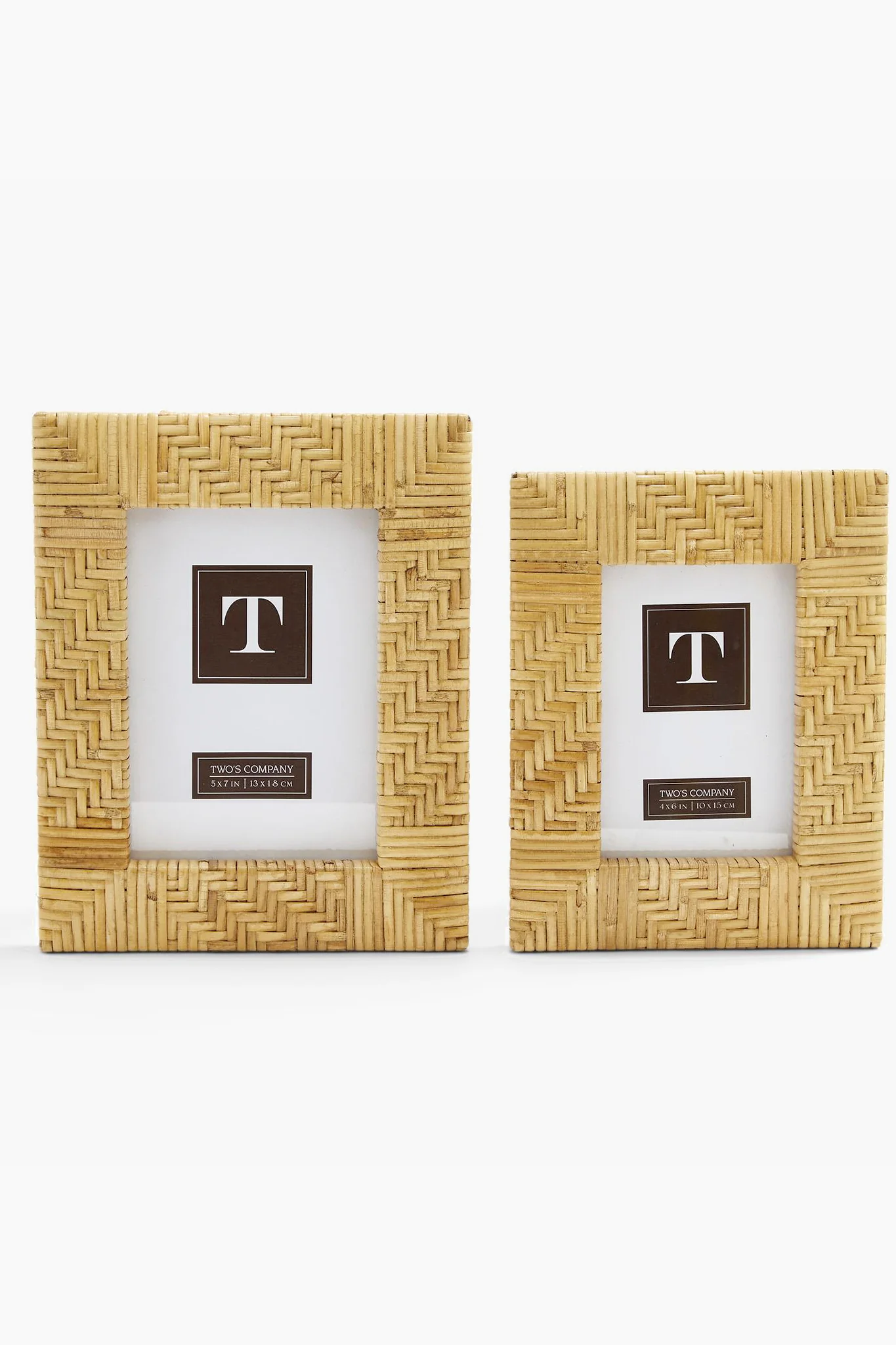 Zig Zag Rattan 4x6 Picture Frame - Image 2